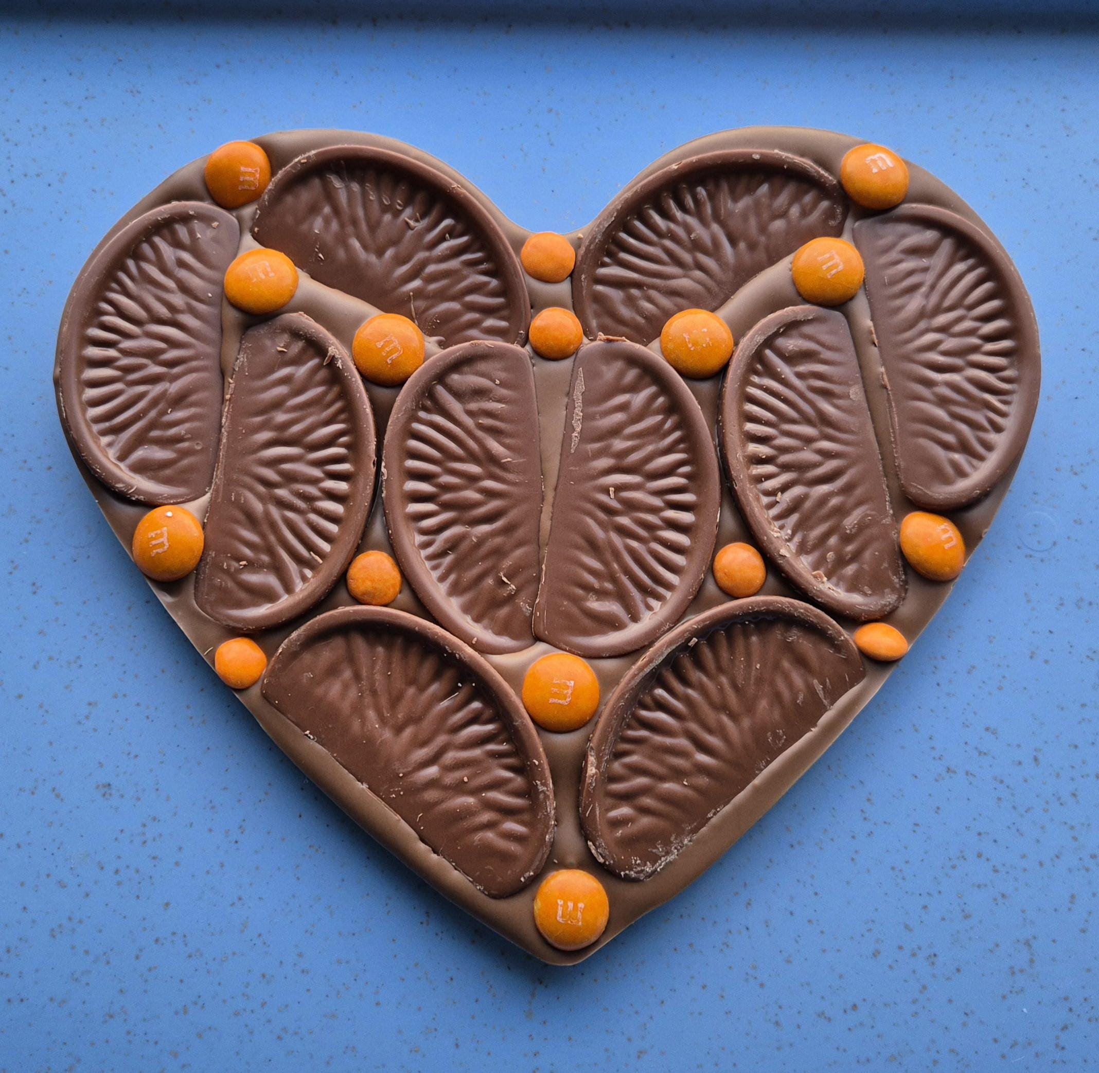 Milk Chocolate Heart with Terry's Orange, M&Ms, Smarties, Gift