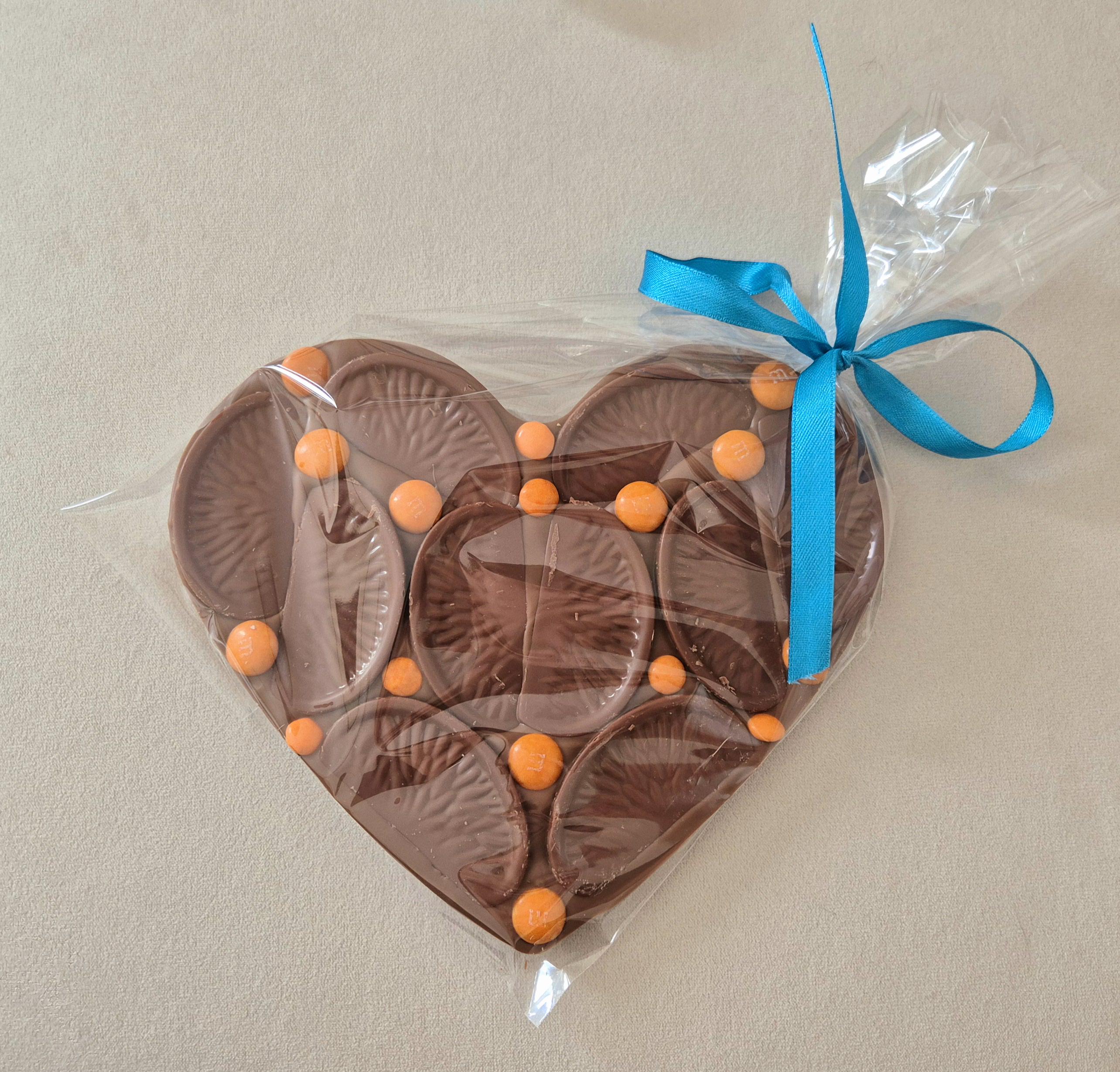 Milk Chocolate Heart with Terry's Orange, M&Ms, Smarties, Gift