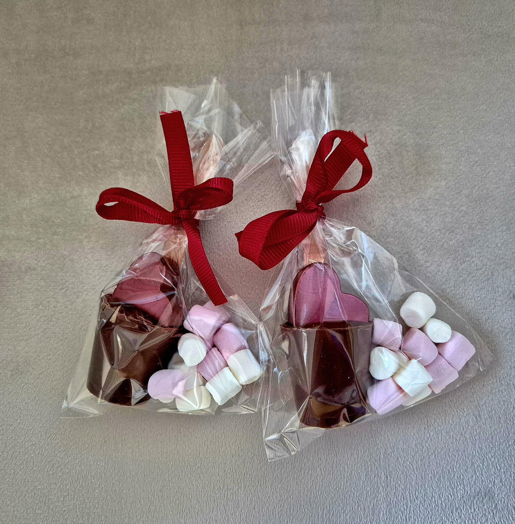 Hot Chocolate Stirrers Spoons Red Heart, Love Gift