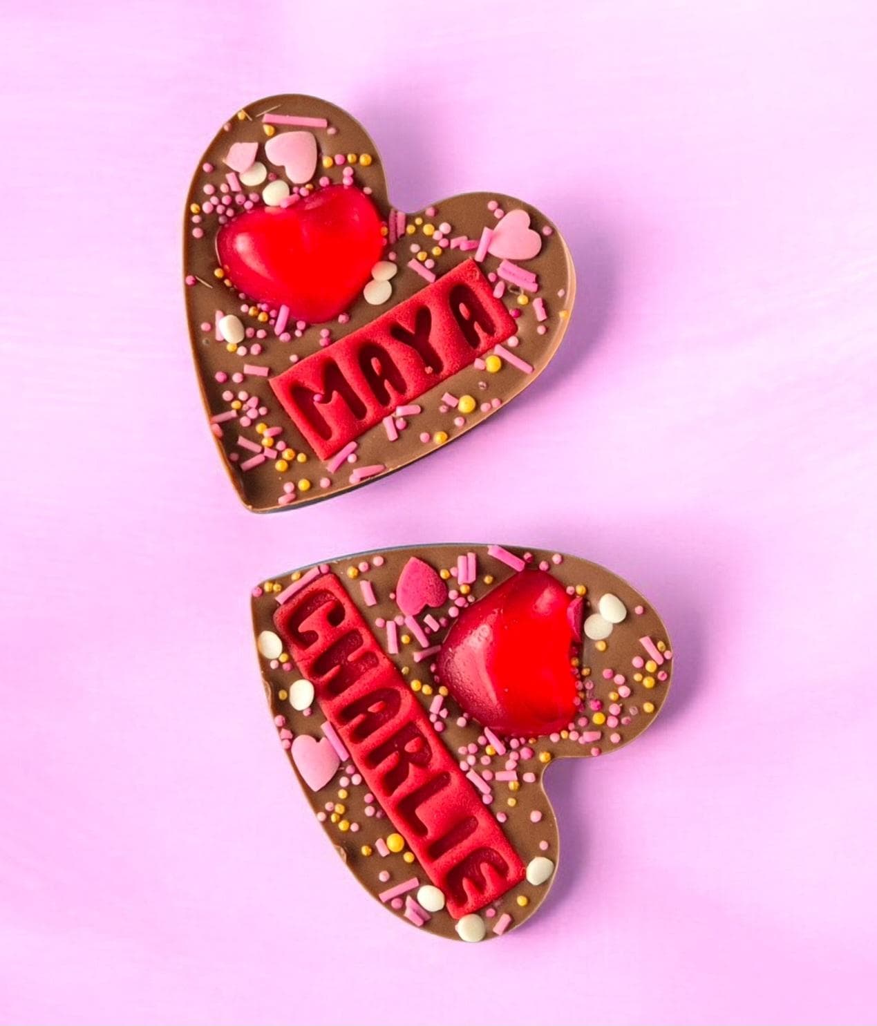 Mother's Day Mini Personalised Chocolate Heart for Mum, any name