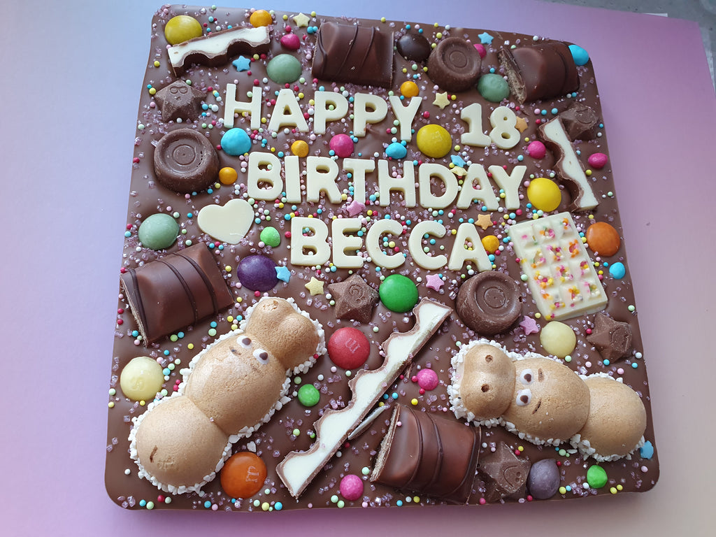 Personalised Chocolate Slab, Birthday Gift or any Occasion