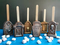 Halloween XL Hot Chocolate Stirrer Tombstone, Spoons, Trick or Treat