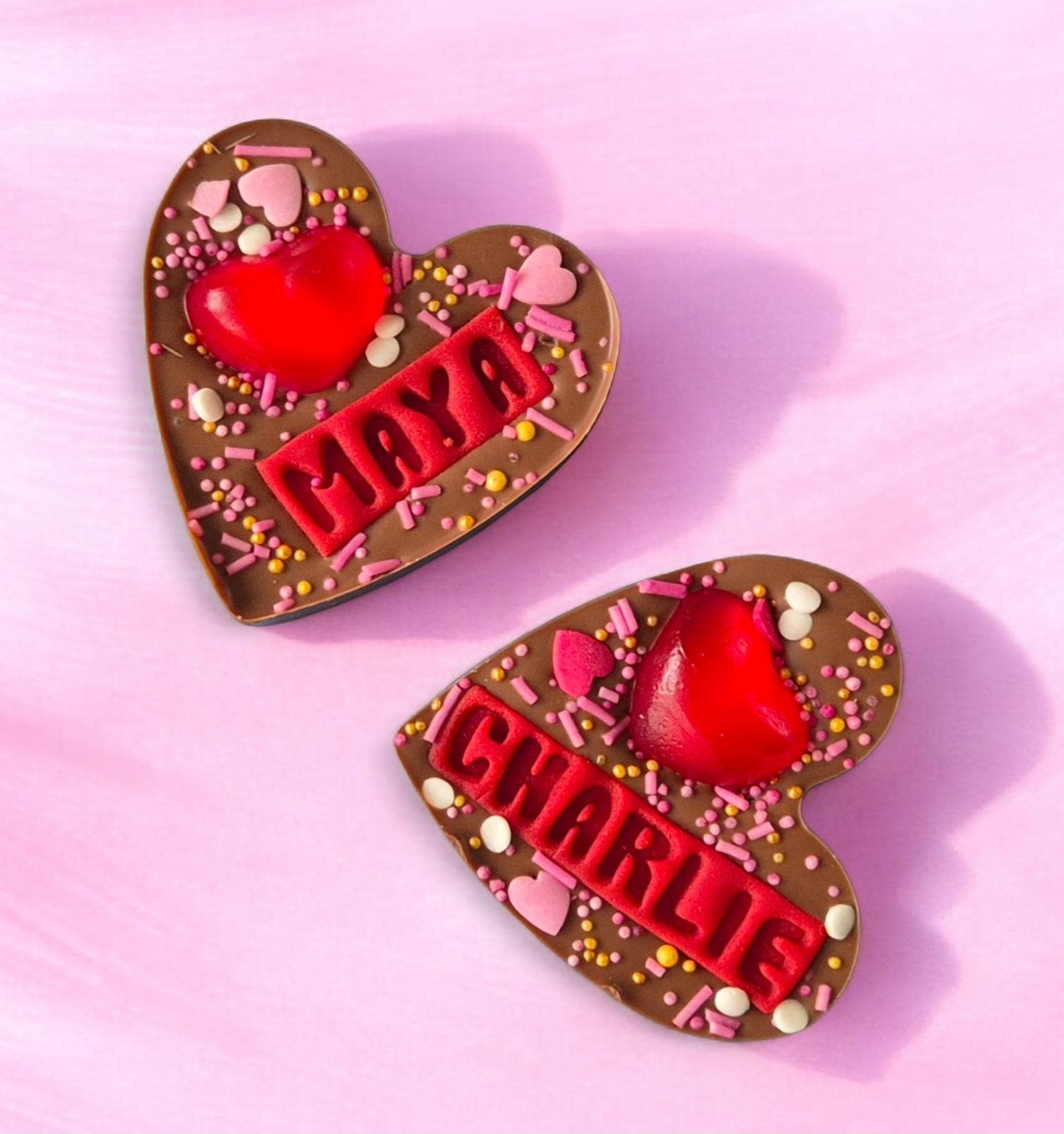 Mother's Day Mini Personalised Chocolate Heart for Mum, any name