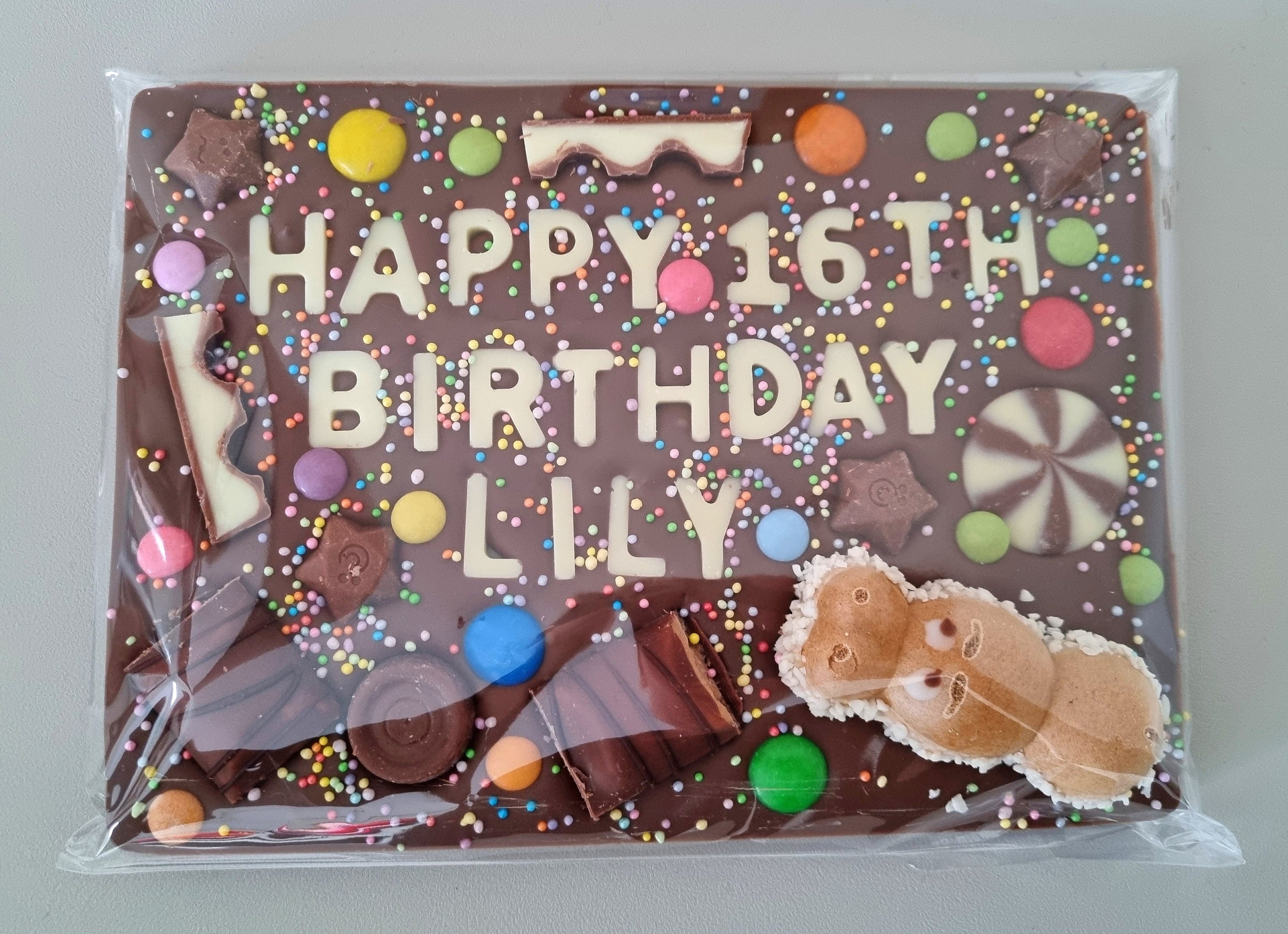 Personalised Chocolate Slab, Birthday Gift or any Occasion