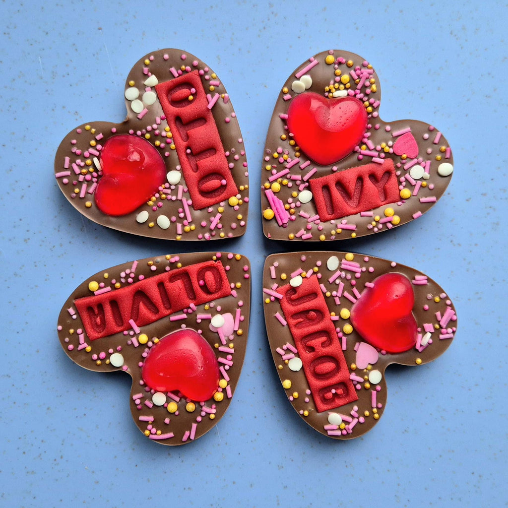 Mother's Day Mini Personalised Chocolate Heart for Mum, any name