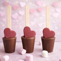 Hot Chocolate Stirrers Spoons Red Heart, Love Gift