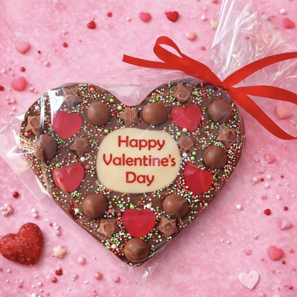 Mother's Day Personalised Chocolate Heart Printed Custom Message, Love Gift, Anniversary or any Occasion