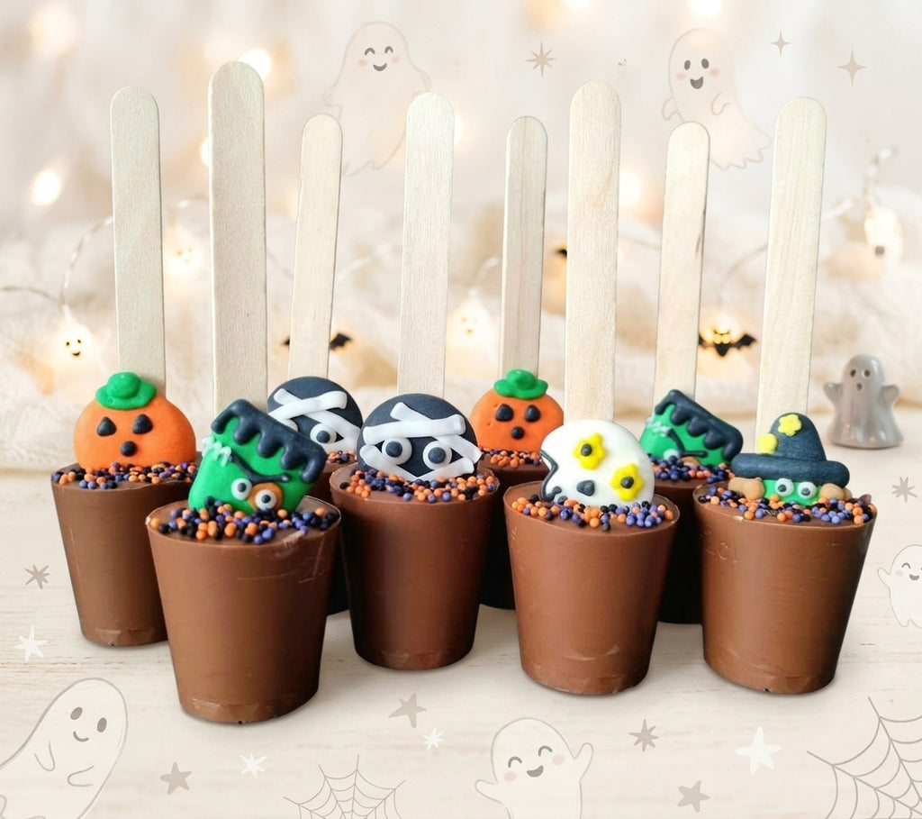 Halloween Hot Chocolate Stirrer, Spoons, Trick or Treat