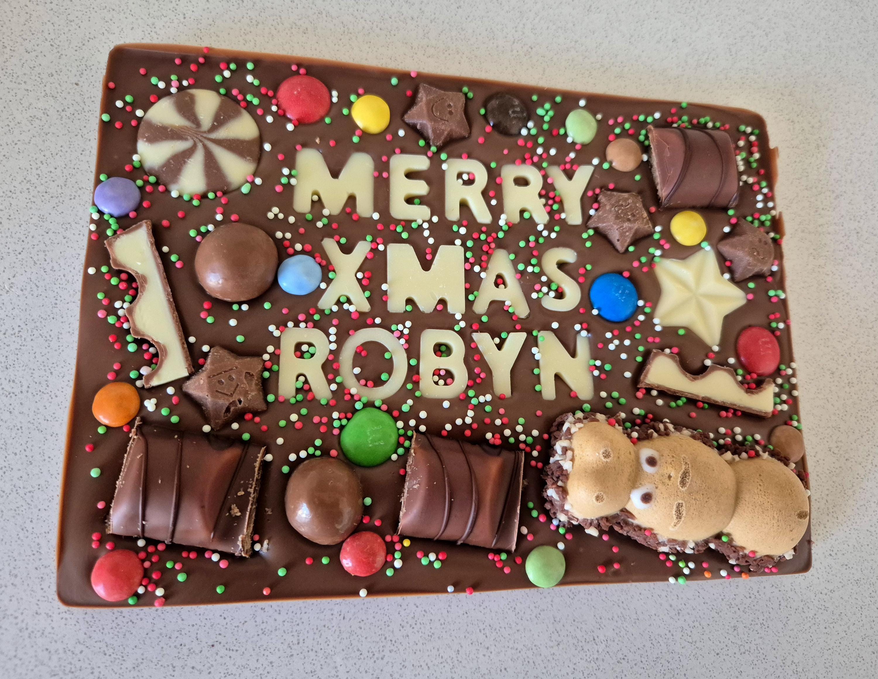 Personalised Chocolate Slab, Birthday Gift or any Occasion