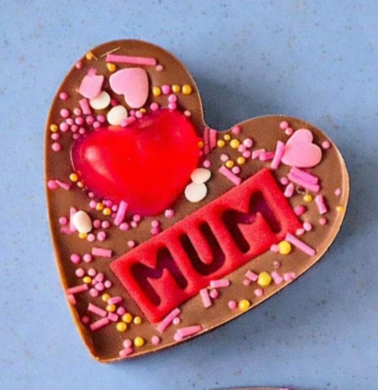 Mother's Day Mini Personalised Chocolate Heart for Mum, any name