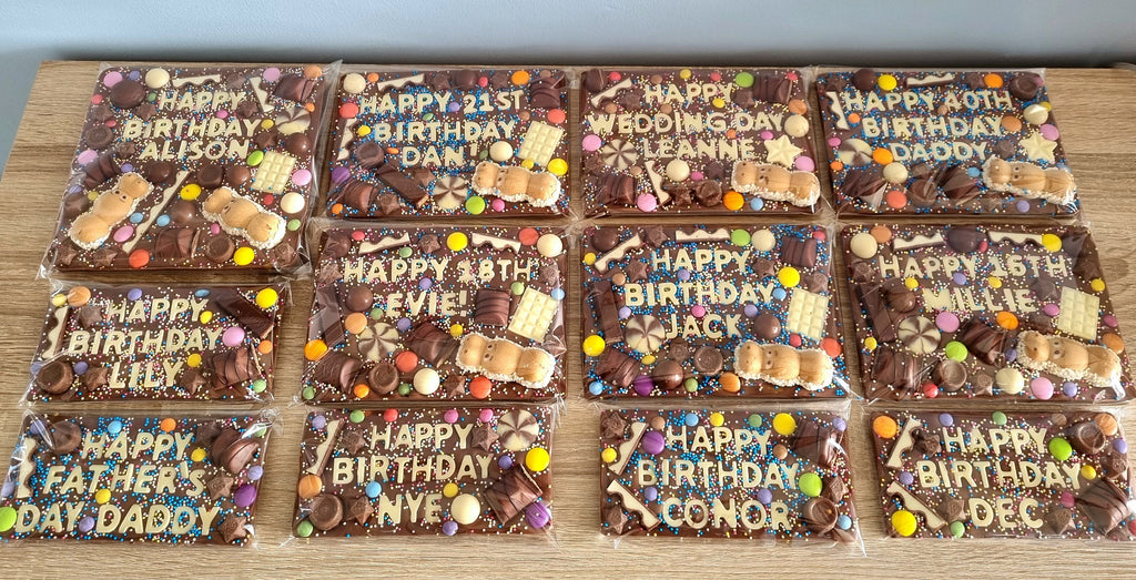 Personalised Chocolate Slab, Birthday Gift or any Occasion
