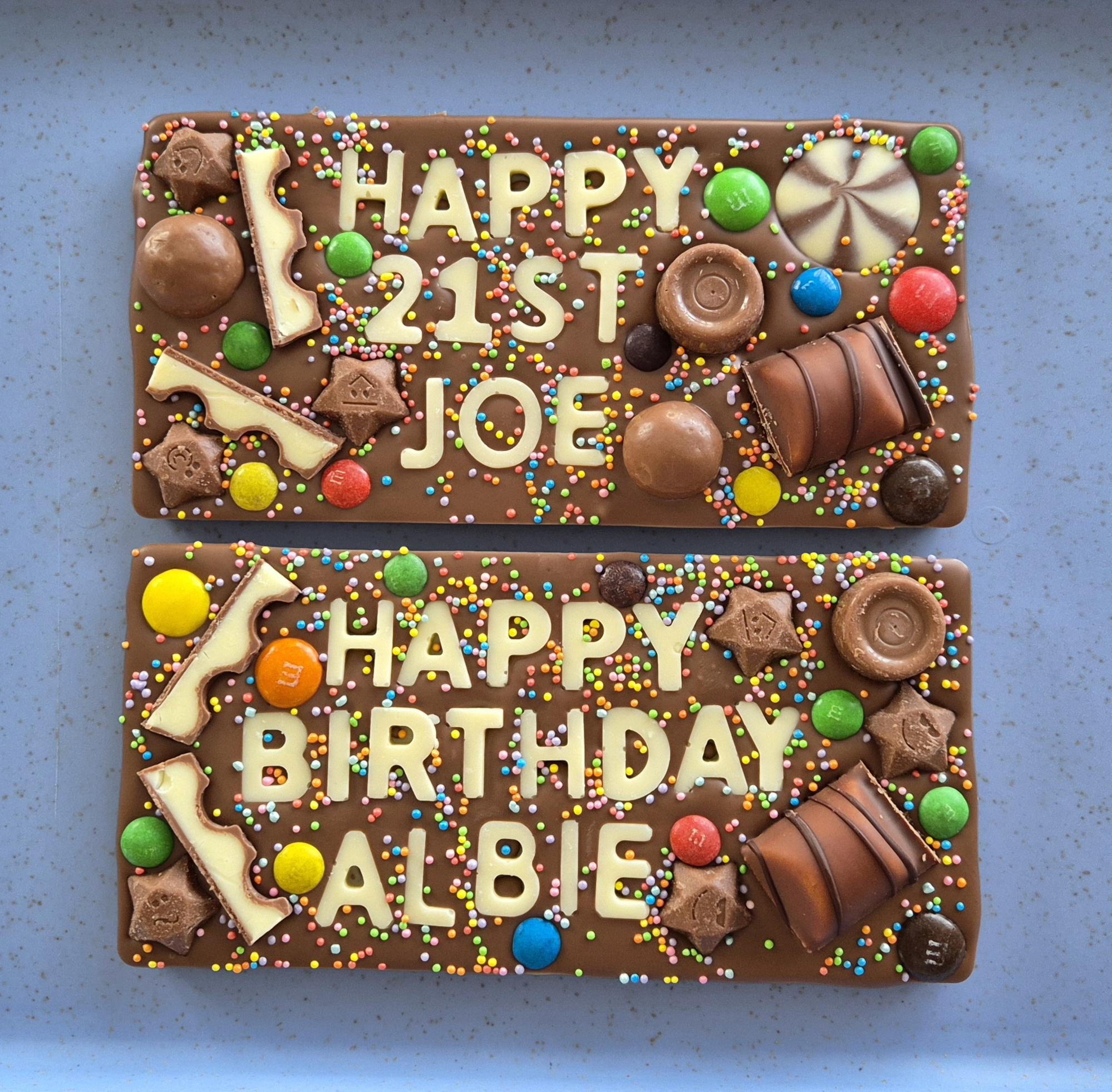 Personalised Chocolate Slab, Birthday Gift or any Occasion