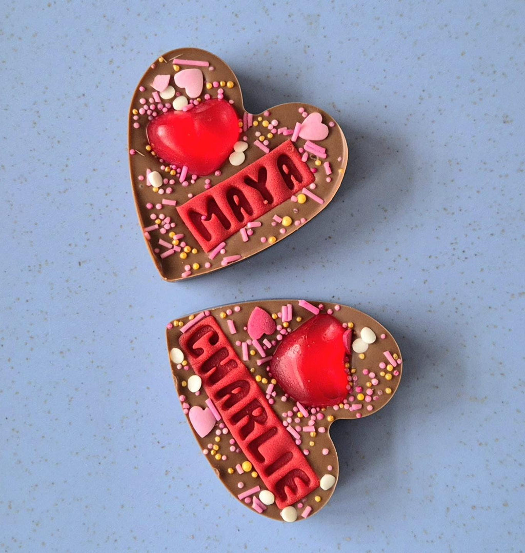 Mother's Day Mini Personalised Chocolate Heart for Mum, any name