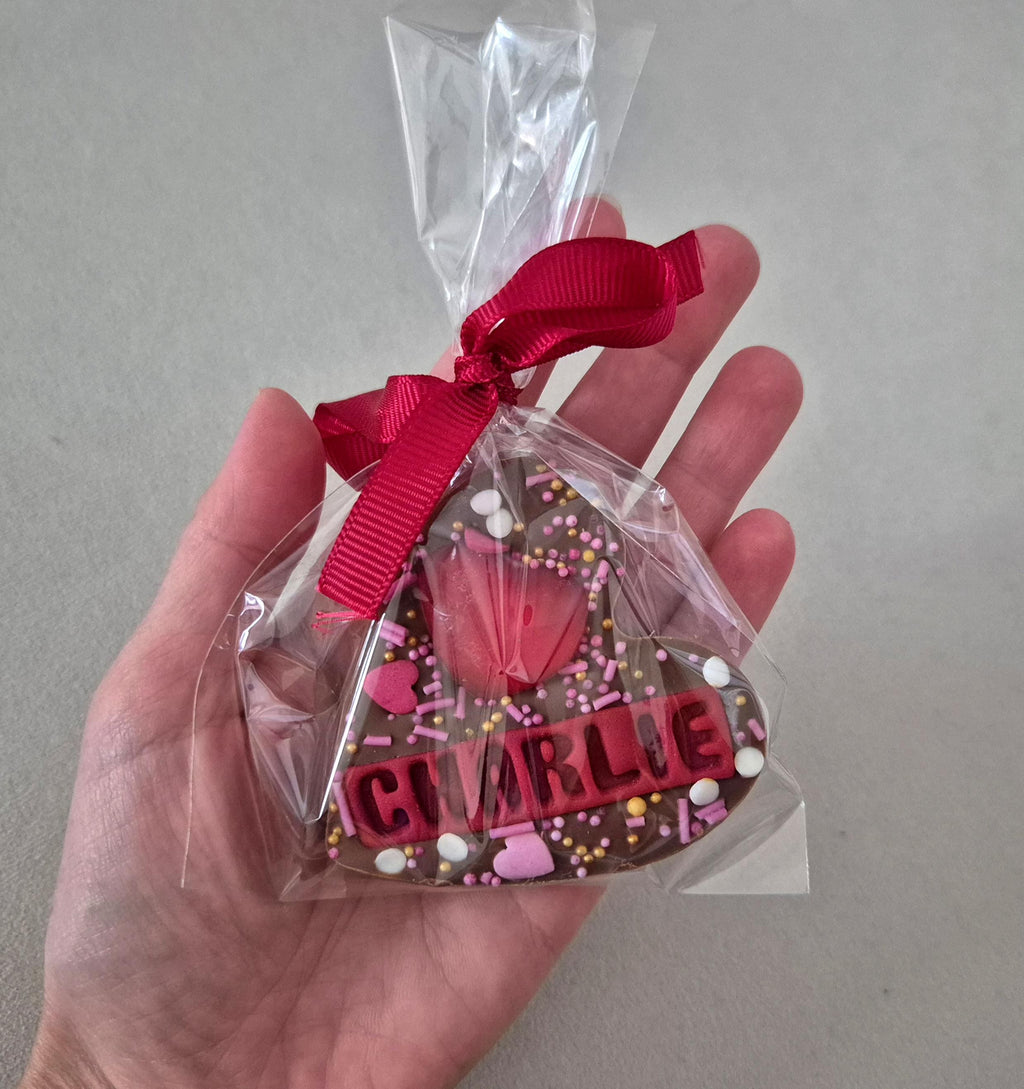 Mother's Day Mini Personalised Chocolate Heart for Mum, any name