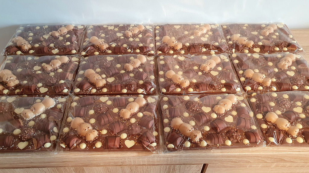 Chocolate Slab: Kinder Bueno, Happy Hippo, Ferrero Rocher Toppings